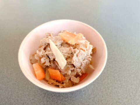 生姜焼きリメイク!にんじんとごぼうの煮物